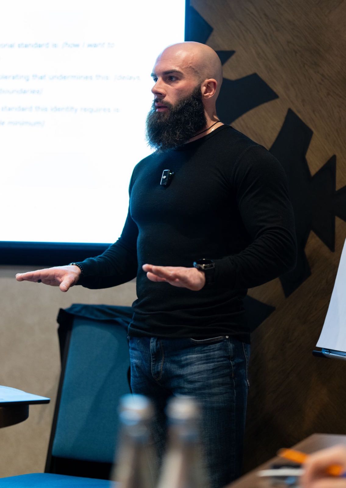 Stephen Bell, founder of Clear Pathways Project CIC, delivering a session